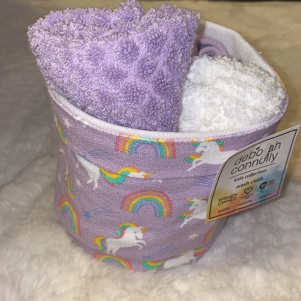 🪸 Bundle of Unicorn Mystic Washcloth Baskets